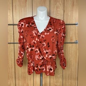 Cato Multicolored Wrap Blouse SZ - XL